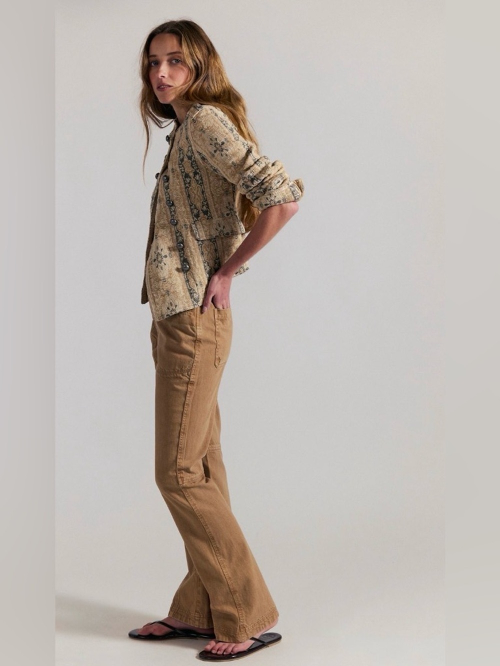We the Free Low-Rise Venus Bootcut Pants NWOT‎ tannin - Picture 3 of 9
